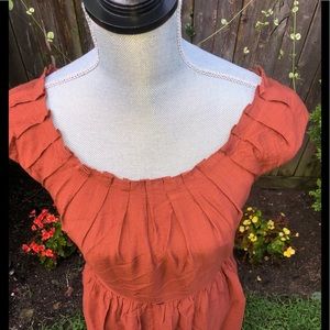 Cremieux Beautiful Rust Sundress